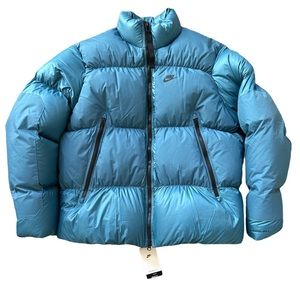 Nike Blue Sportswear Therma-Fit Repel Full-Zip Puffer Jacket Size: L